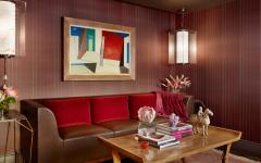 coin confortable salon télé appartement de luxe
