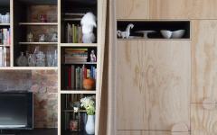 placards en hauteur bois naturel