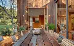 Terrasse maison en bois californie