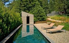 piscine extérieure maison en bois