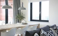 salle à manger table rustique nuance industrielle scandinave