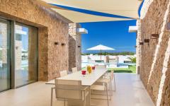 extérieur salle à manger villa de luxe location vacances ibiza