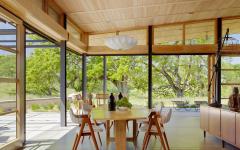 belle et claire salle à manger maison moderne écologique