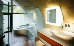 intérieur salle de bains minimaliste luxe
