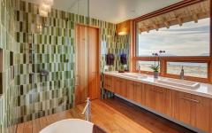 salle de bain baignoire chalet de vacances