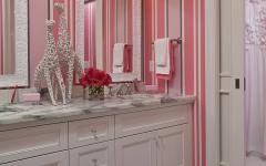 salle de bain papier peint rustique
