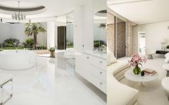 salle de bains luxe blanc