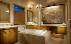 salle de bain design rustique rénovée