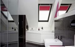 salle de bains design avec baignoire d'angle