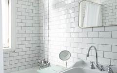 salle de bain carrelage de métro rétro design