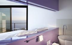 salle de bain design original ouvert