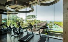 salle de fitness personnelle avec vue