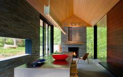 décor rustique moderne bois et pierre maison de ville