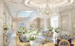 Exemple de séjour d’une résidence de grand standing influencé par l’esthétique orientale grand séjour salon mobilier oriental design luxe