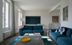 maison rénovée paris séjour