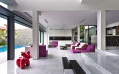séjour ouvert sur jardin piscine rénovation travaux maison