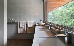 double évier salle de bains chalet écologique canada