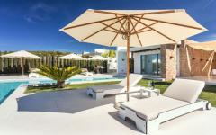 terrasse piscine chauffée extérieure outdoor villa à louer vacances ibiza