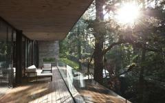 balcon vue forêt bois arbre architecture créative