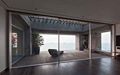 terrasse en bois chambre vue sur la mer