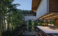 piscine jardin maison de ville haut standing