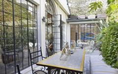 Cour privative intérieur patio résidence de luxe