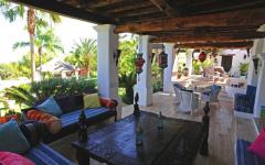 véranda couverte villa de vacances ibiza