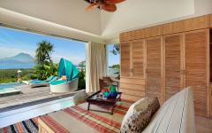 Chambre tropicale avec vue exotique