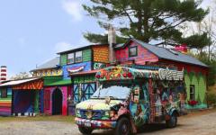 projet artistique et créatif maison originale et bus