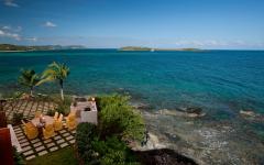 Vue depuis la villa de vacances luxueuse villa de vacances exotique luxe
