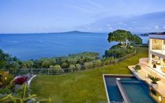 vue panoramique océan maison contemporaine