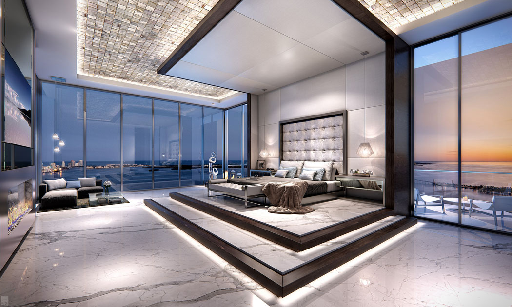 grande et spacieuse suite avec vue sur la mer penthouse