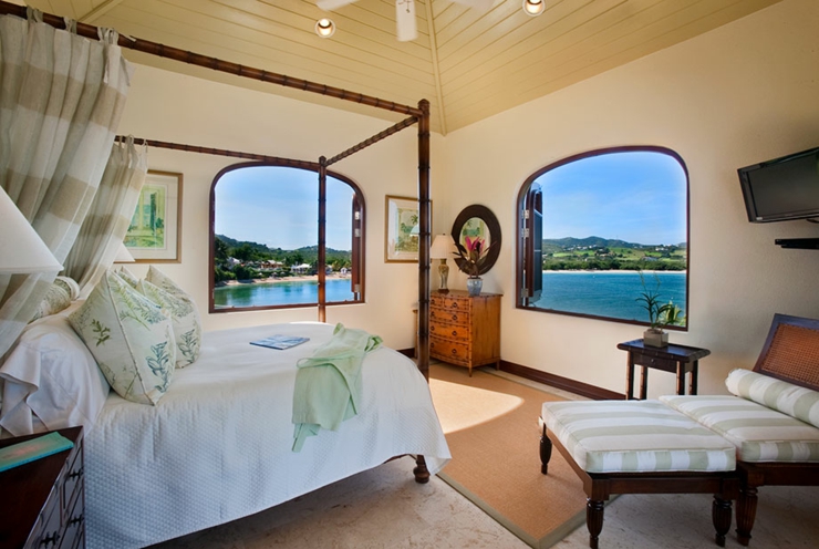 Seconde suite de la villa de vacances avec vue sur la mer suite haut de gamme villa de location