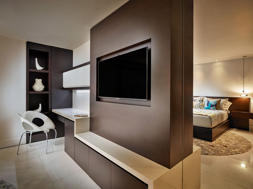 Les chambres des filles de la famille se composent également d’une partie salon intérieur moderne chambre luxe