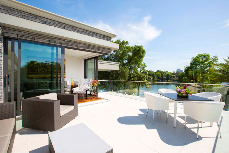 Terrasse en hauteur avec vue superbe