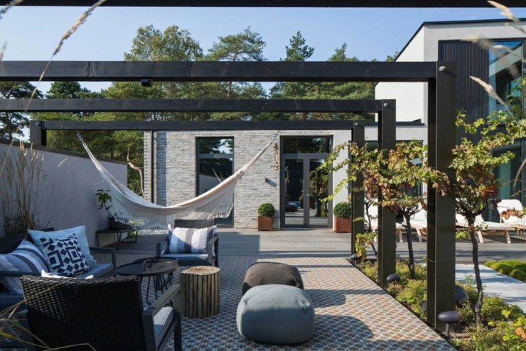 Hamac et tout ce qu’il faut pour profiter des beaux espaces outdoor jardin espaces extérieurs pérgola