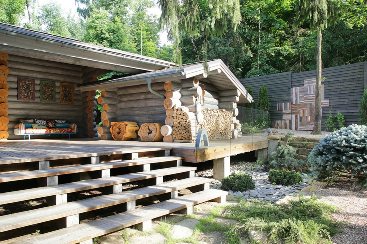 Belle résidence secondaire rustique typiquement russe maison secondaire en bois moscou