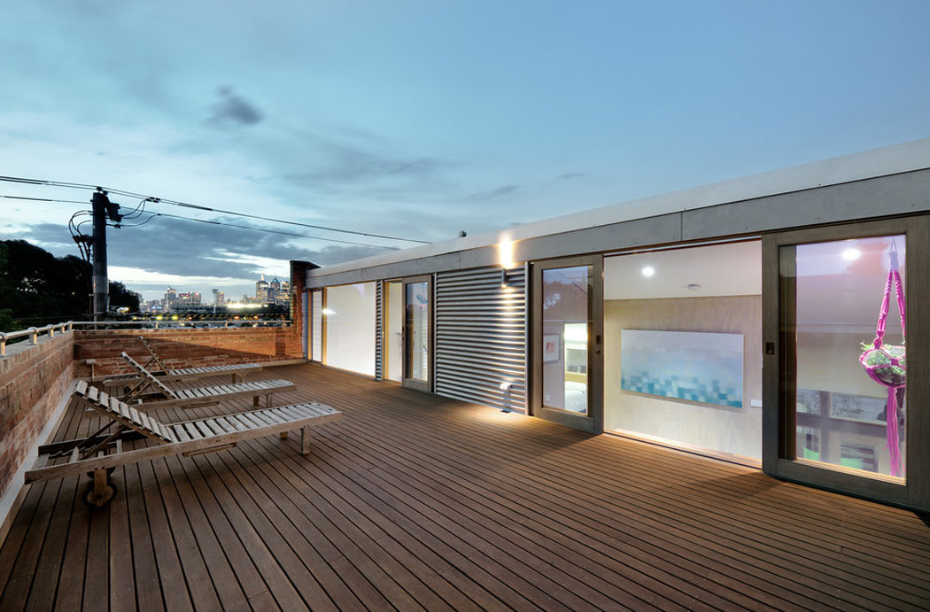terrasse deck bois lattes aménagement sur le toit