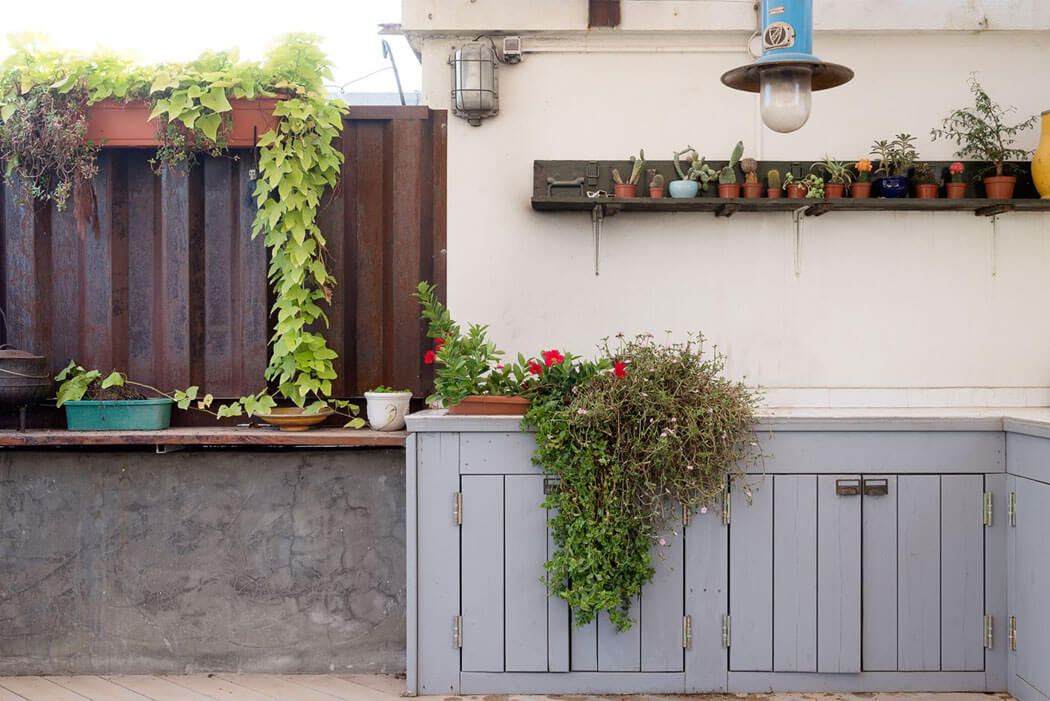 terrasse sur le toit plantes idées déco aménagement mobilier