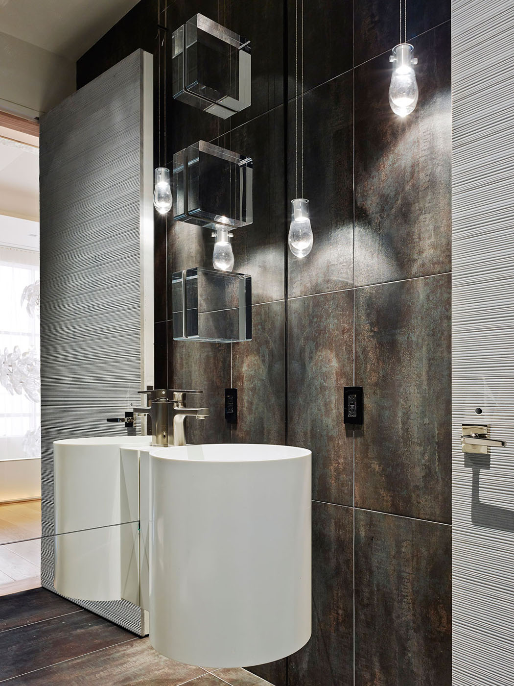 Aménagement et décoration des toilettes dans un style sophistiqué et distingué intérieur design luxe appartement de prestige