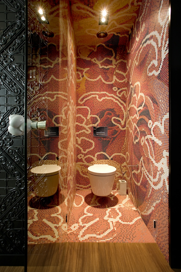 Toilettes aux mosaïques créatives par Marcel Wanders toilettes uniques design créatif