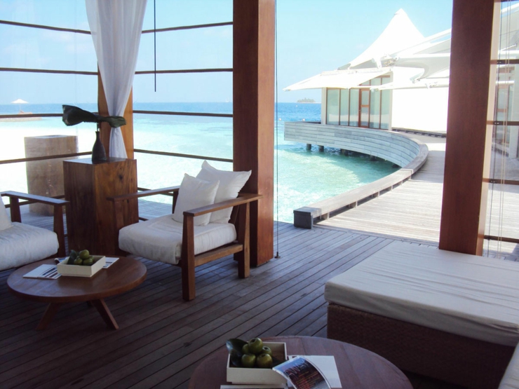 espaces outdoor villa de luxe Maldives