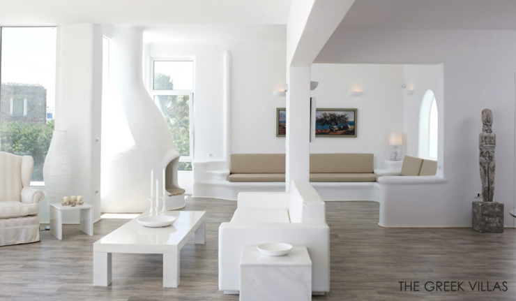 La magie du blanc pour des vacances en Grèce uniques design blanc immaculé villa de luxe