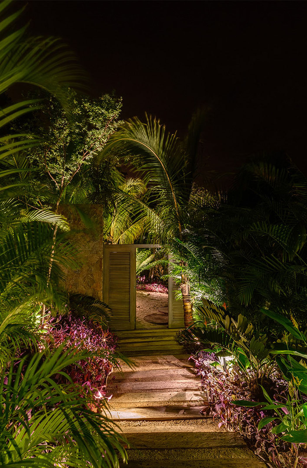 jardin palmier résidence côtière Mexique luxe