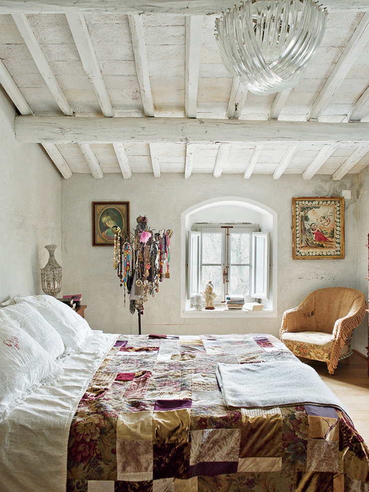 chambre décoration rustique