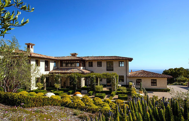 Vue extérieure de la villa de luxe villa de luxe vue d'extérieur