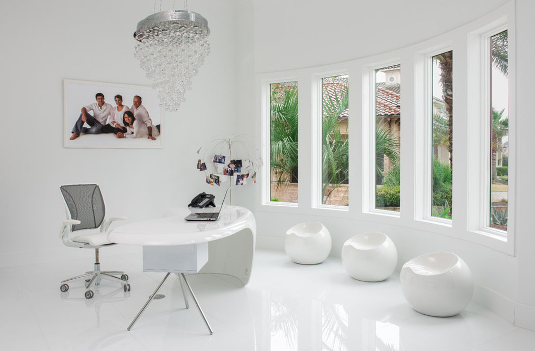 intérieur élégant et luxueux résidence secondaire bureau