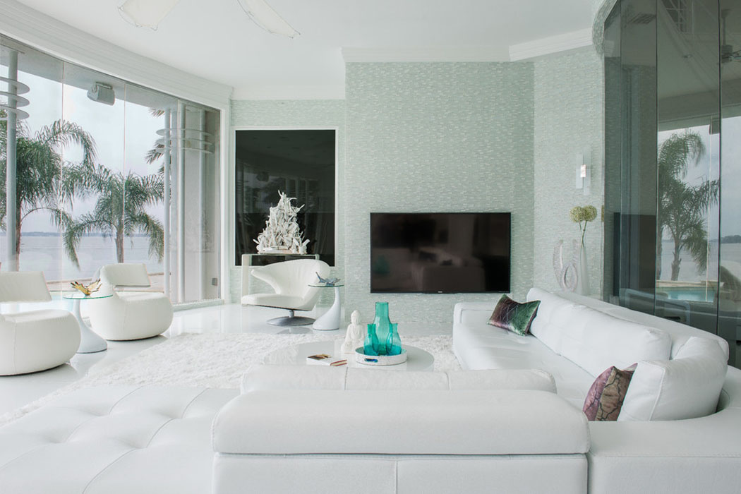 intérieur design en blanc déco luxe prestige