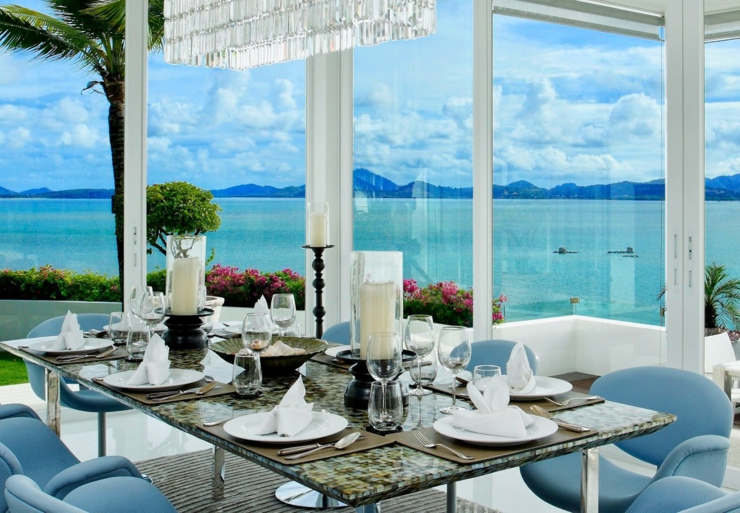 salle à manger vue panoramique fabuleuse