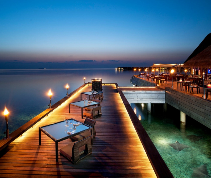 ambiance romantique exotique vacances maldives